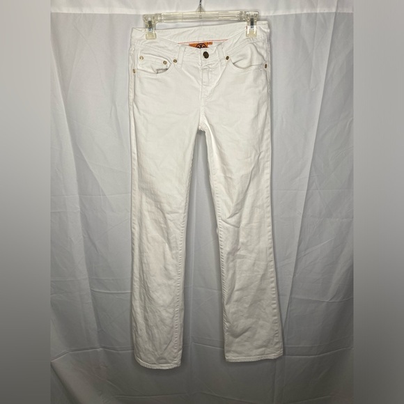 Tory Burch Denim - Tory Burch White Jeans Classic Tory Boot